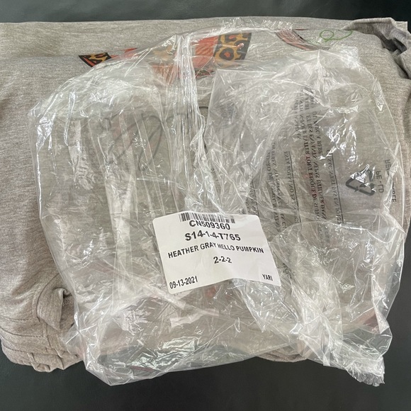 "Hello Pumpkin" Heather Gray Pullover Sweatshirt - Picture 11 of 11